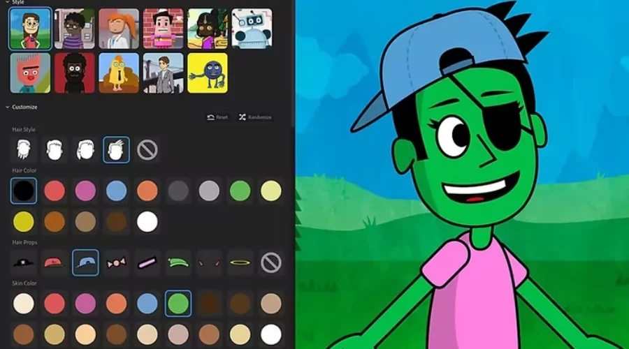 Animator postaci adobe